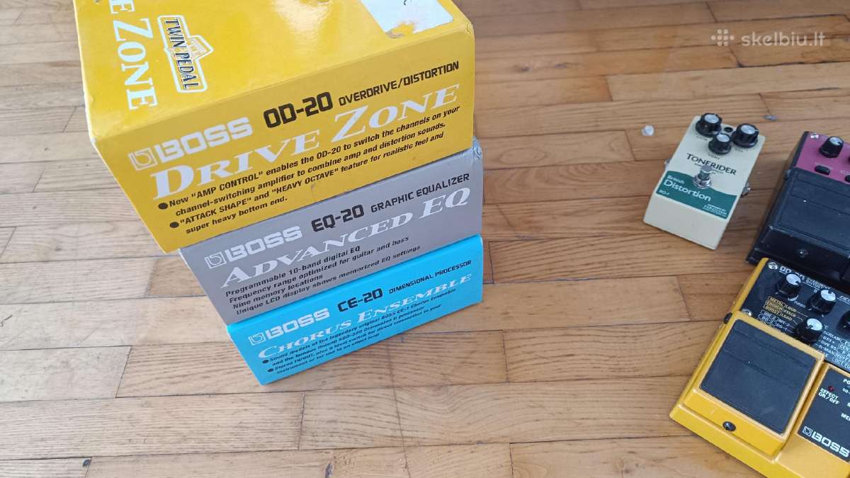 Boss delay reverb chorus eq overdrive distortion - nuotraukos Nr. 2