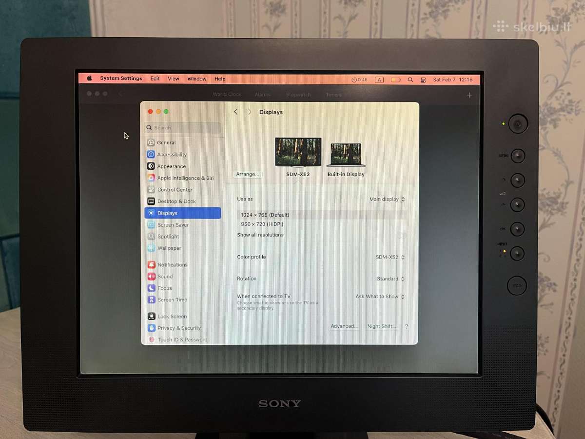 Sony Sdm-x52 vintažinis monitorius - nuotraukos Nr. 3