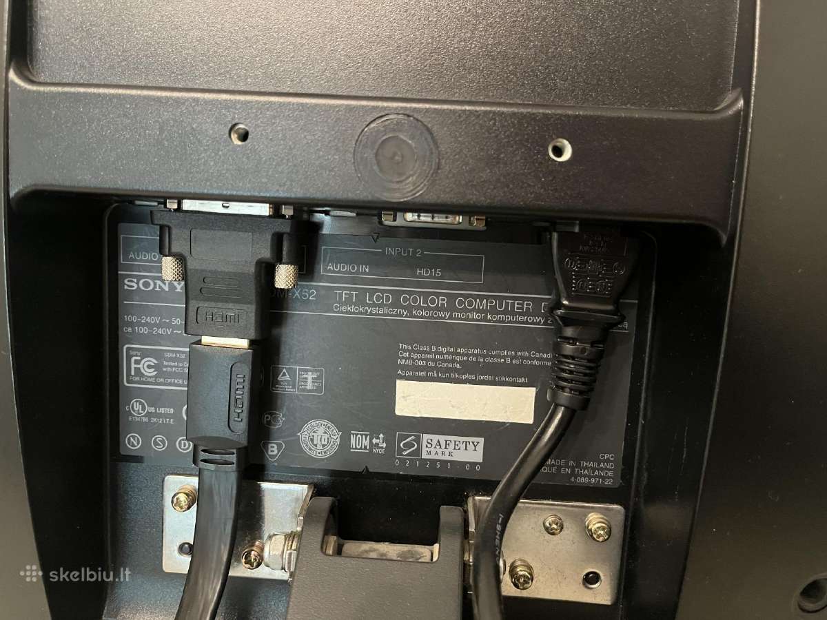 Sony Sdm-x52 vintažinis monitorius - nuotraukos Nr. 6