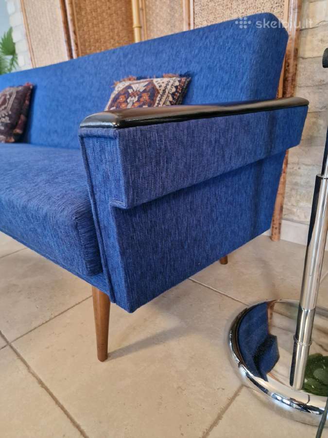 Vintažinė mid century modern sofa lova - nuotraukos Nr. 2