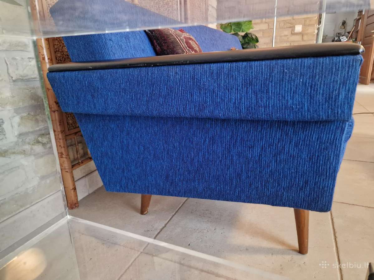 Vintažinė mid century modern sofa lova - nuotraukos Nr. 5