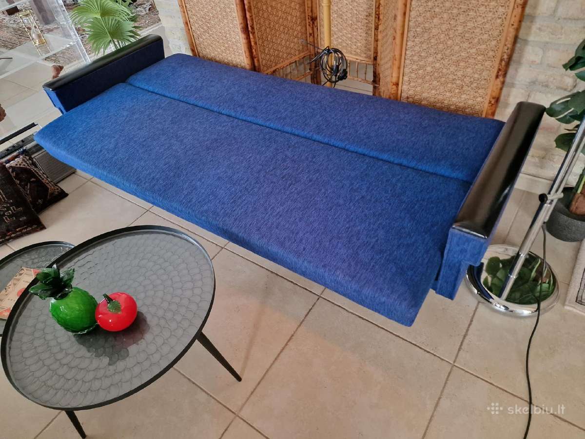 Vintažinė mid century modern sofa lova - nuotraukos Nr. 11