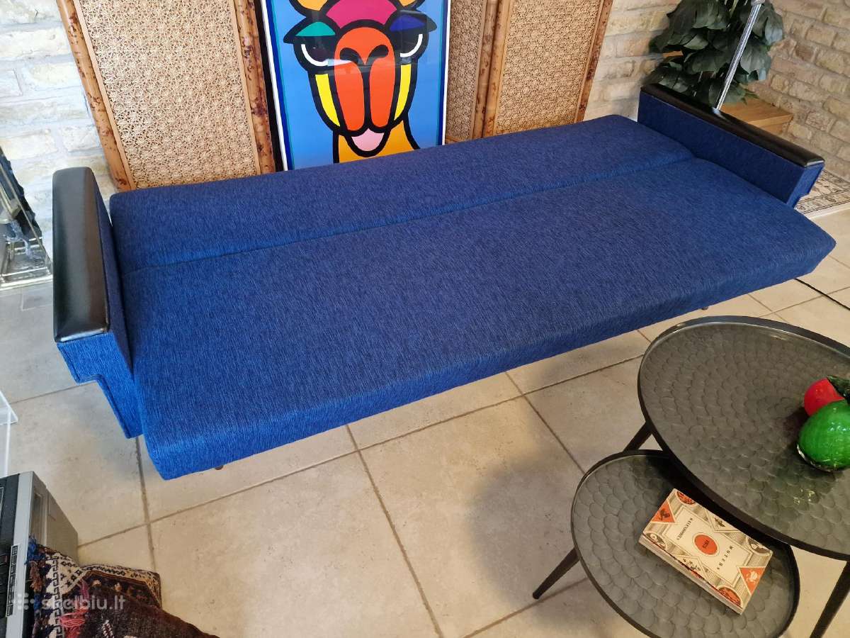 Vintažinė mid century modern sofa lova - nuotraukos Nr. 12