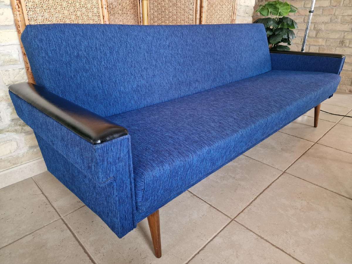 Vintažinė mid century modern sofa lova - nuotraukos Nr. 24