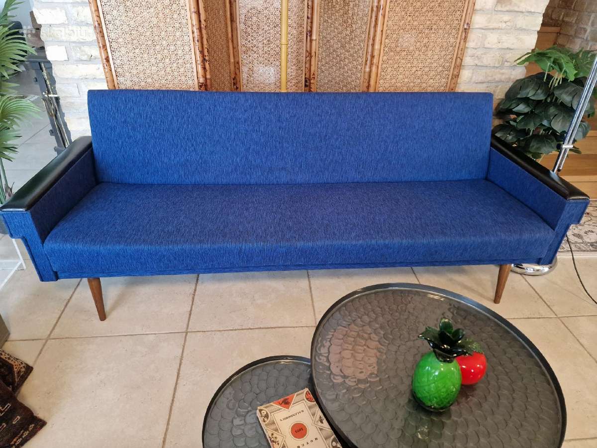 Vintažinė mid century modern sofa lova - nuotraukos Nr. 27