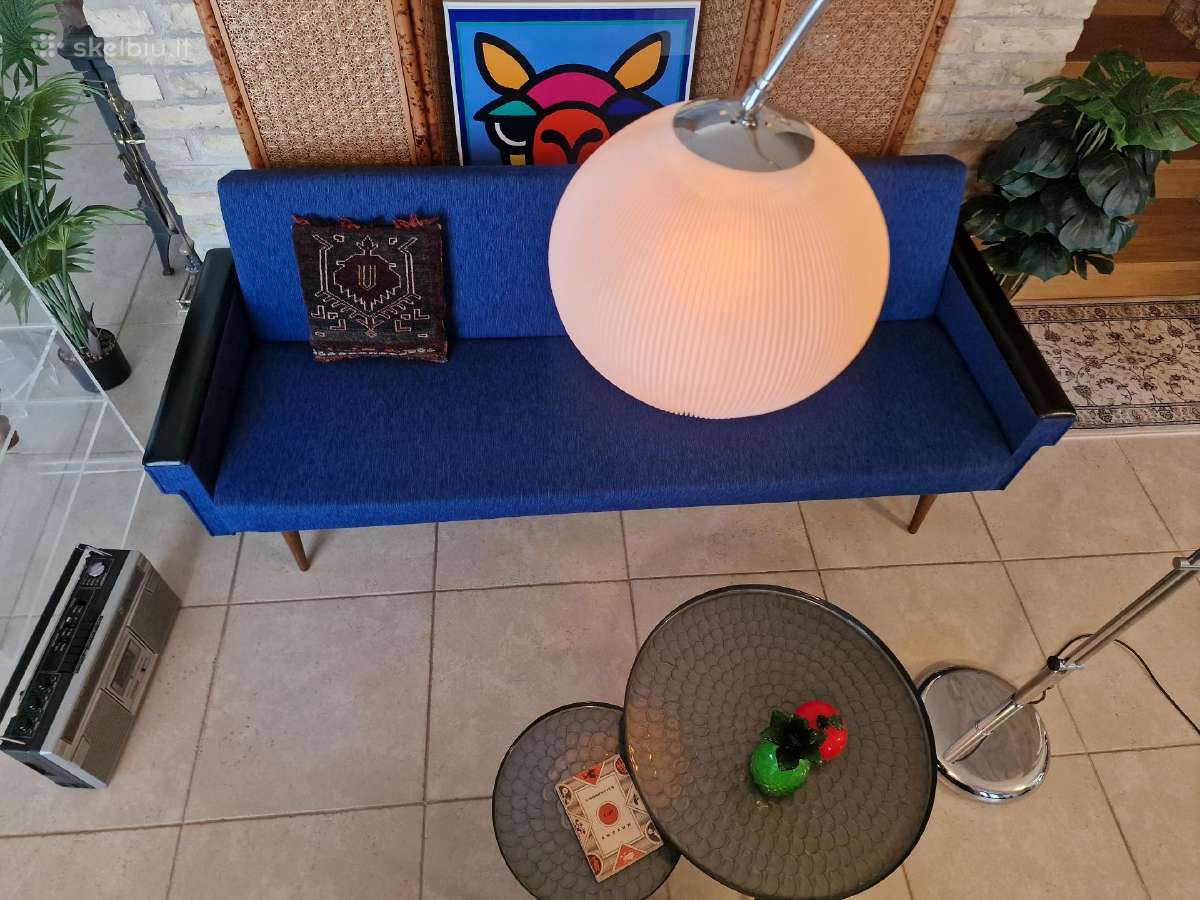 Vintažinė mid century modern sofa lova - nuotraukos Nr. 28