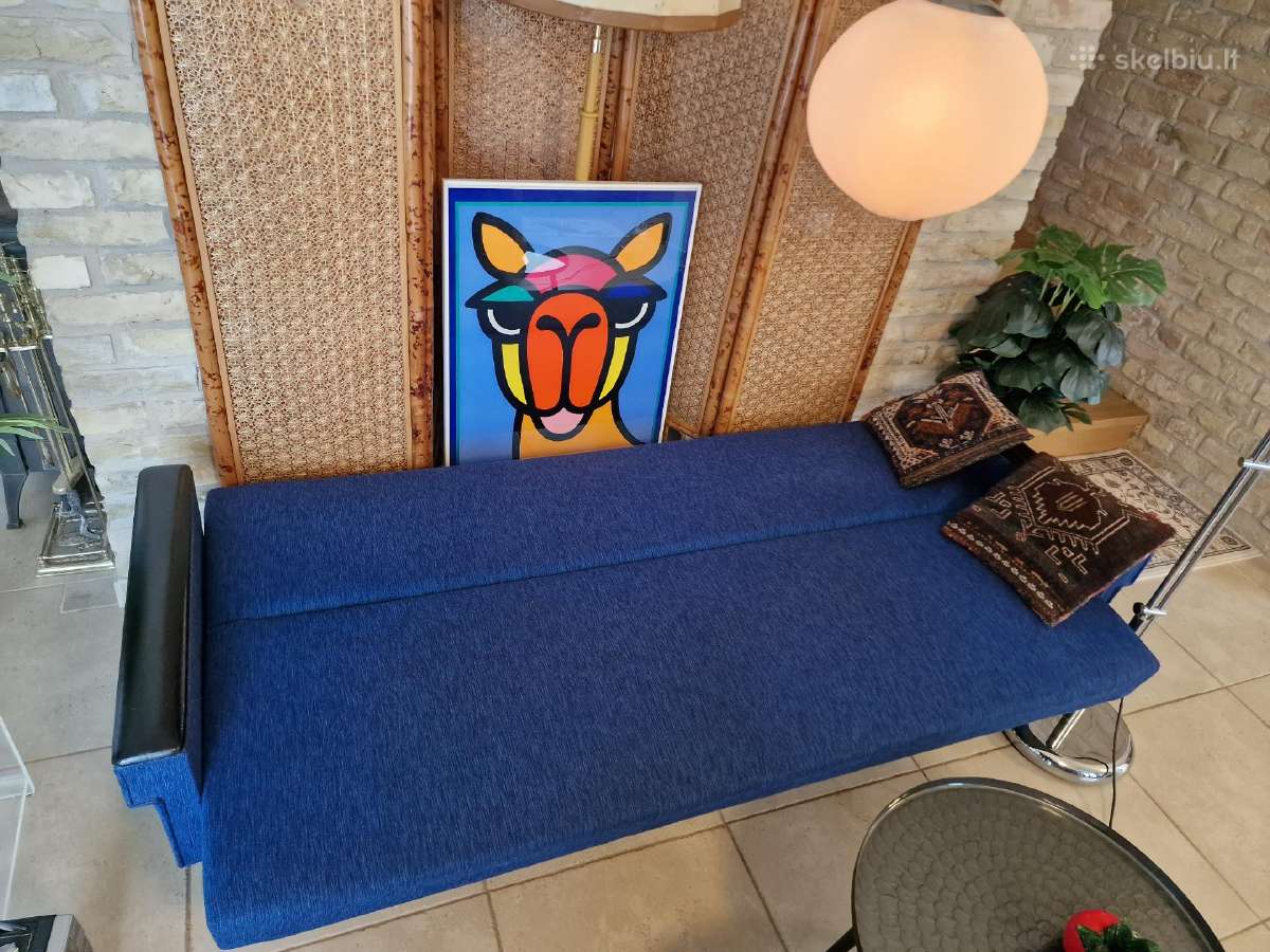 Vintažinė mid century modern sofa lova - nuotraukos Nr. 36