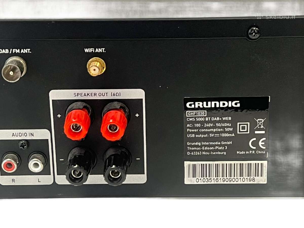 Grundig Cms 5000 Bt Dab+web (Ghf1030) muzikinis CE - nuotraukos Nr. 7