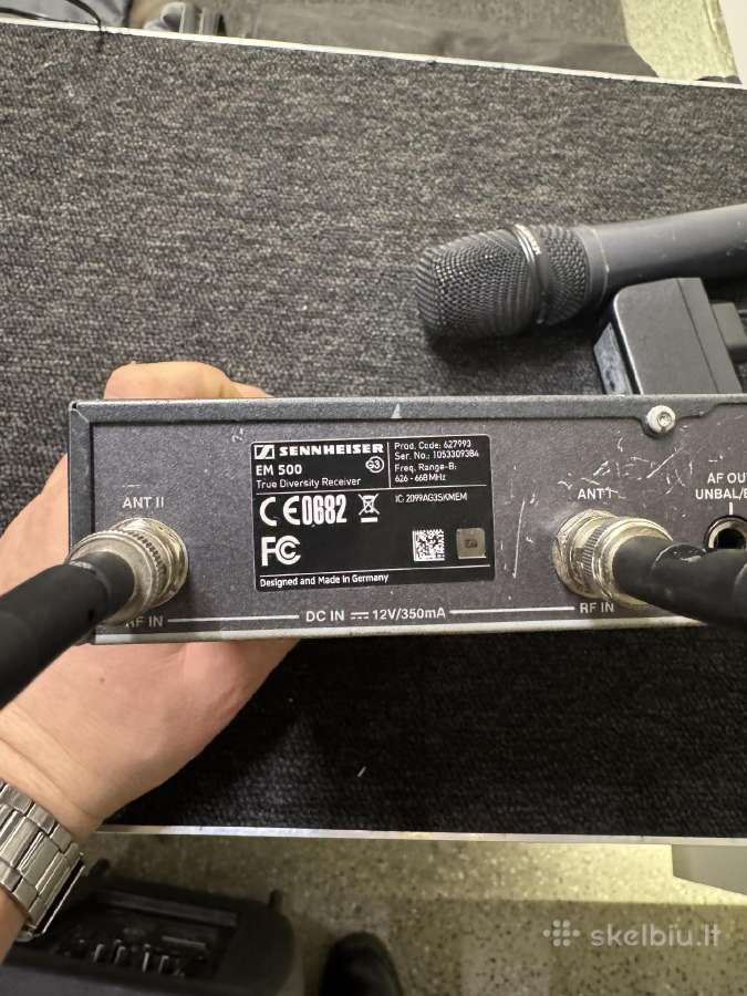 Pro mikrofono sistema Sennheiser Ew500 + e845 - nuotraukos Nr. 4