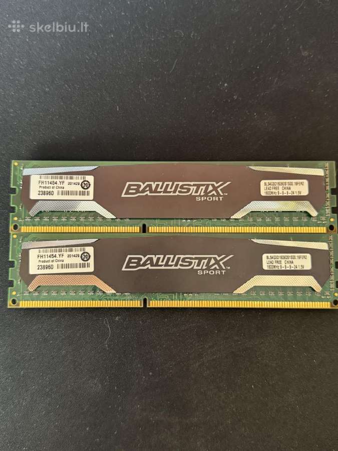 Crucial Ballistix Sport (2x4)GB 1600mhz Ddr3