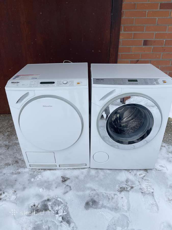 Skalbimo mašinos ir džiovyklės komplektas Miele