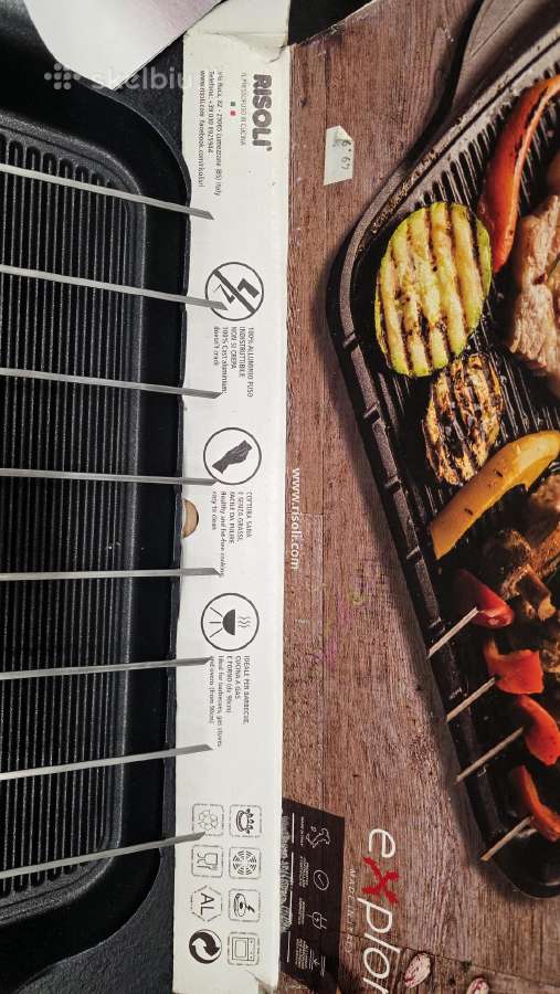 Nauja Grilio plokštė su iešmais Risoli Brochette - nuotraukos Nr. 2