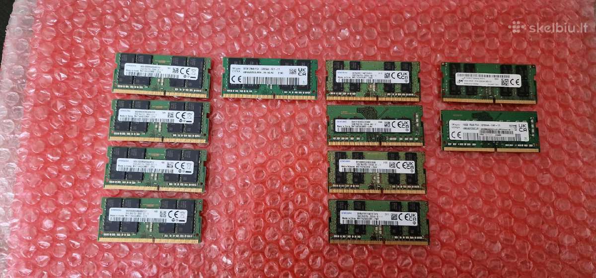 Samsung, Sk hynix 32 GB ir 16 GB Ddr4