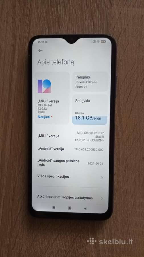 Redmi 9t 64gb - nuotraukos Nr. 4