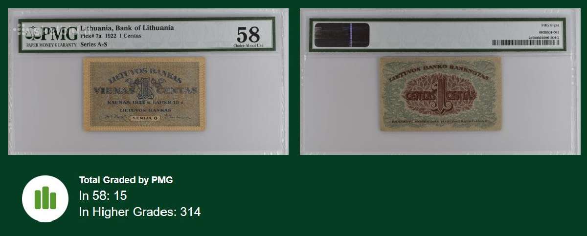 1922 m. 1 ct Pmg 58 - nuotraukos Nr. 3