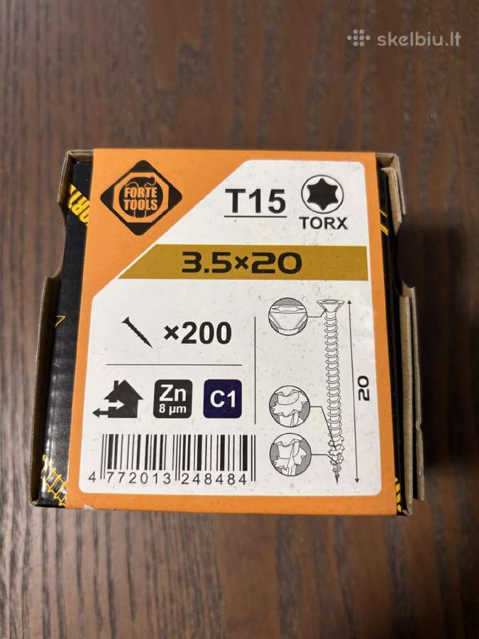T15 3.5x20 medsraigčiai