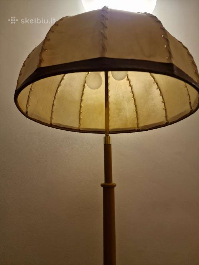 Vintažinis mid century autorinis odinis toršeras - nuotraukos Nr. 35