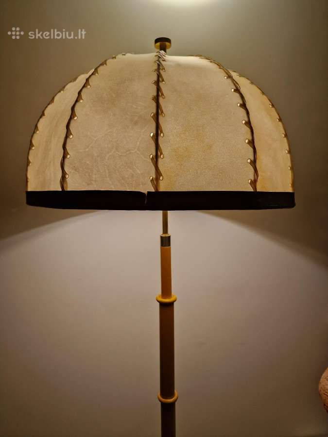 Vintažinis mid century autorinis odinis toršeras - nuotraukos Nr. 37