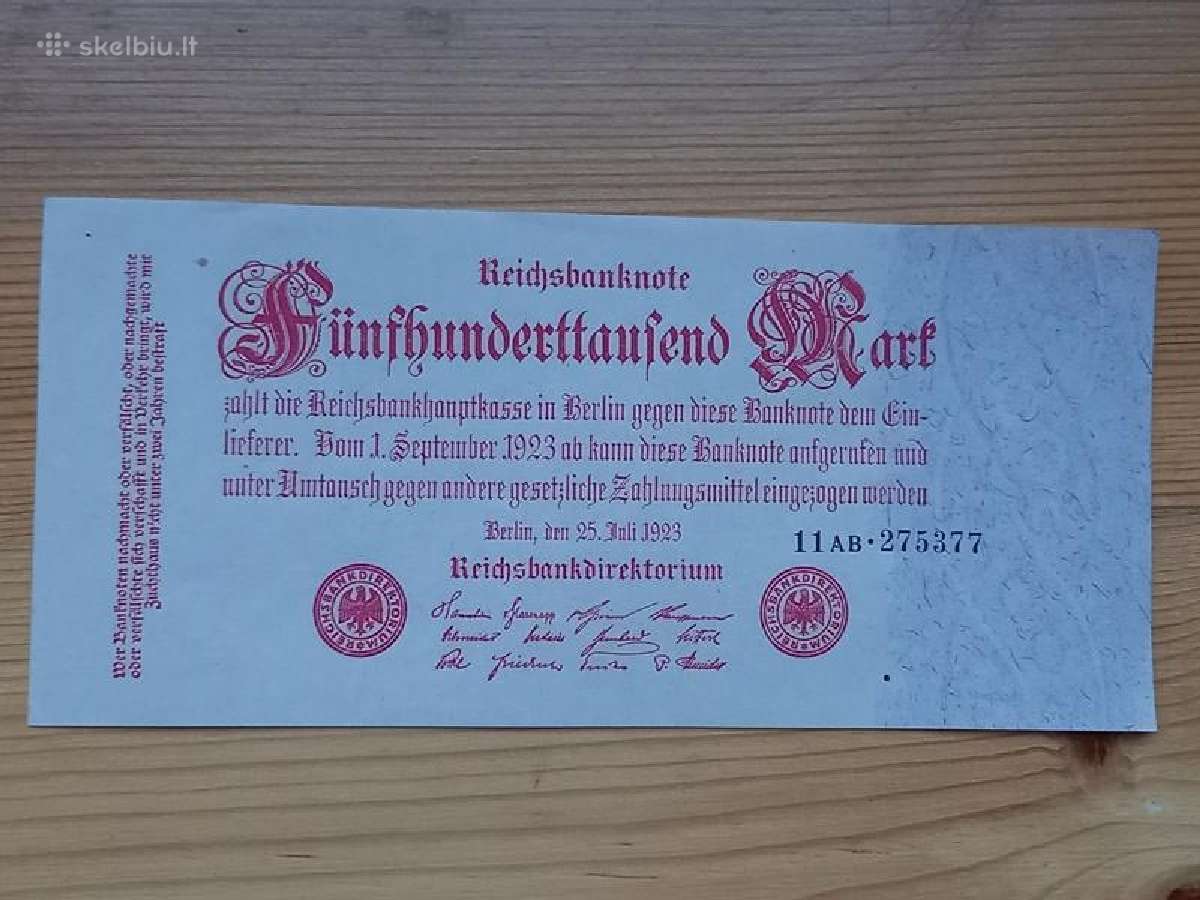 Vokietija 1923 500.000 markiu