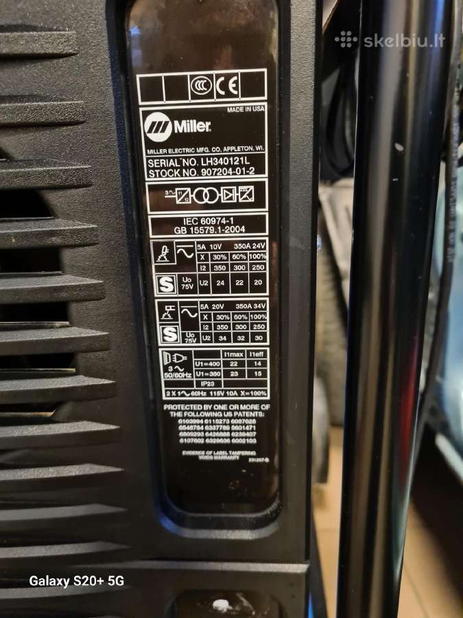 Miller Ac Dc 350 Dinasty - nuotraukos Nr. 13