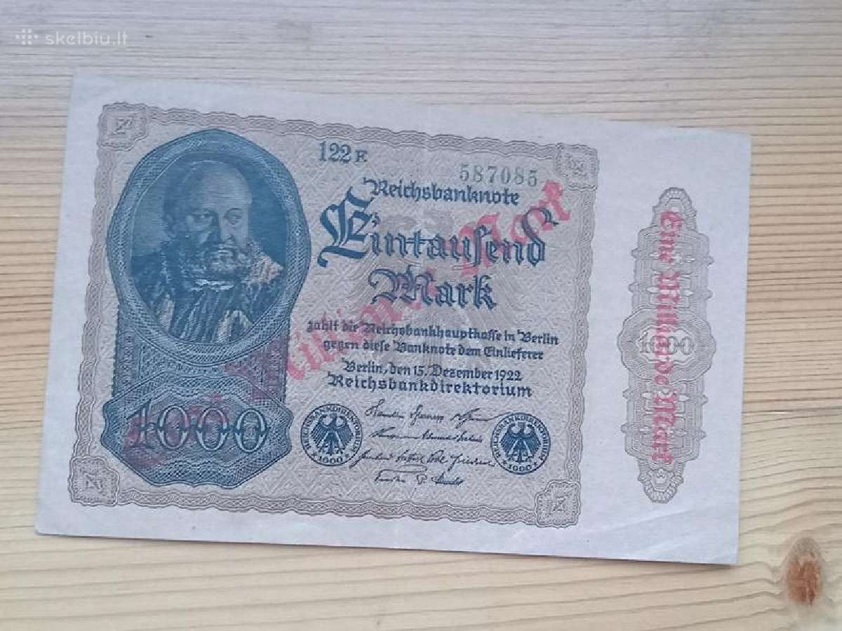 Vokietija 1922 1.000 convert 1.000.000.000 markiu