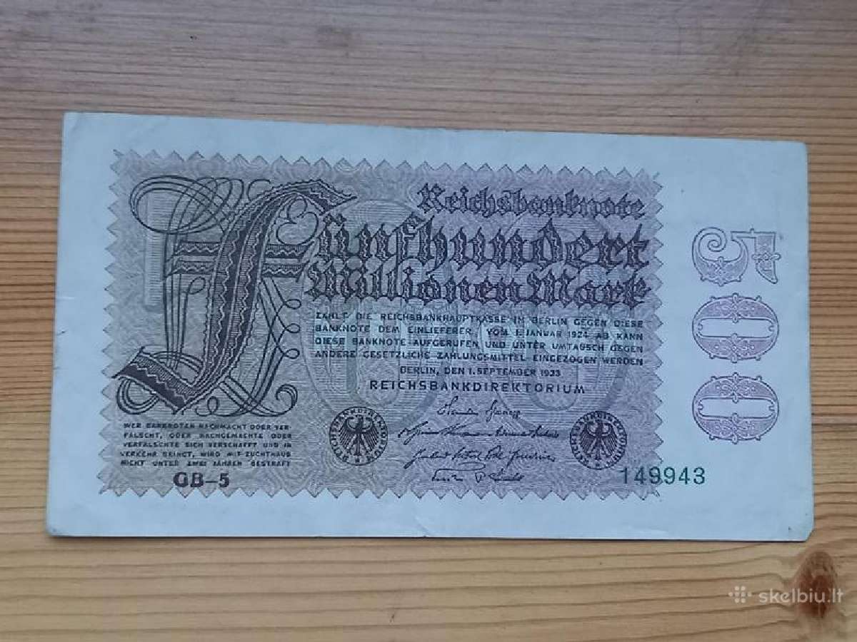Vokietija 1923 500.000.000 markiu
