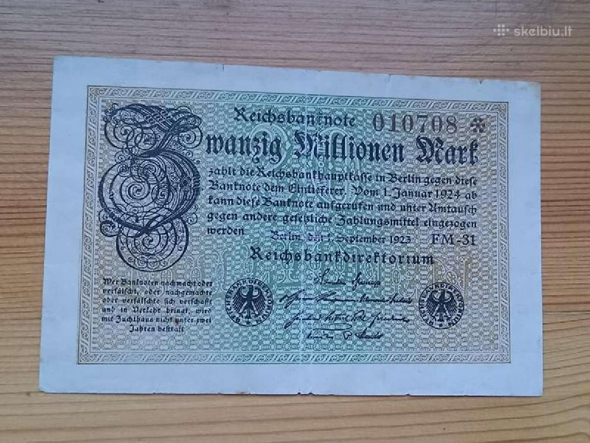 Vokietija 1923 20.000.000 markiu