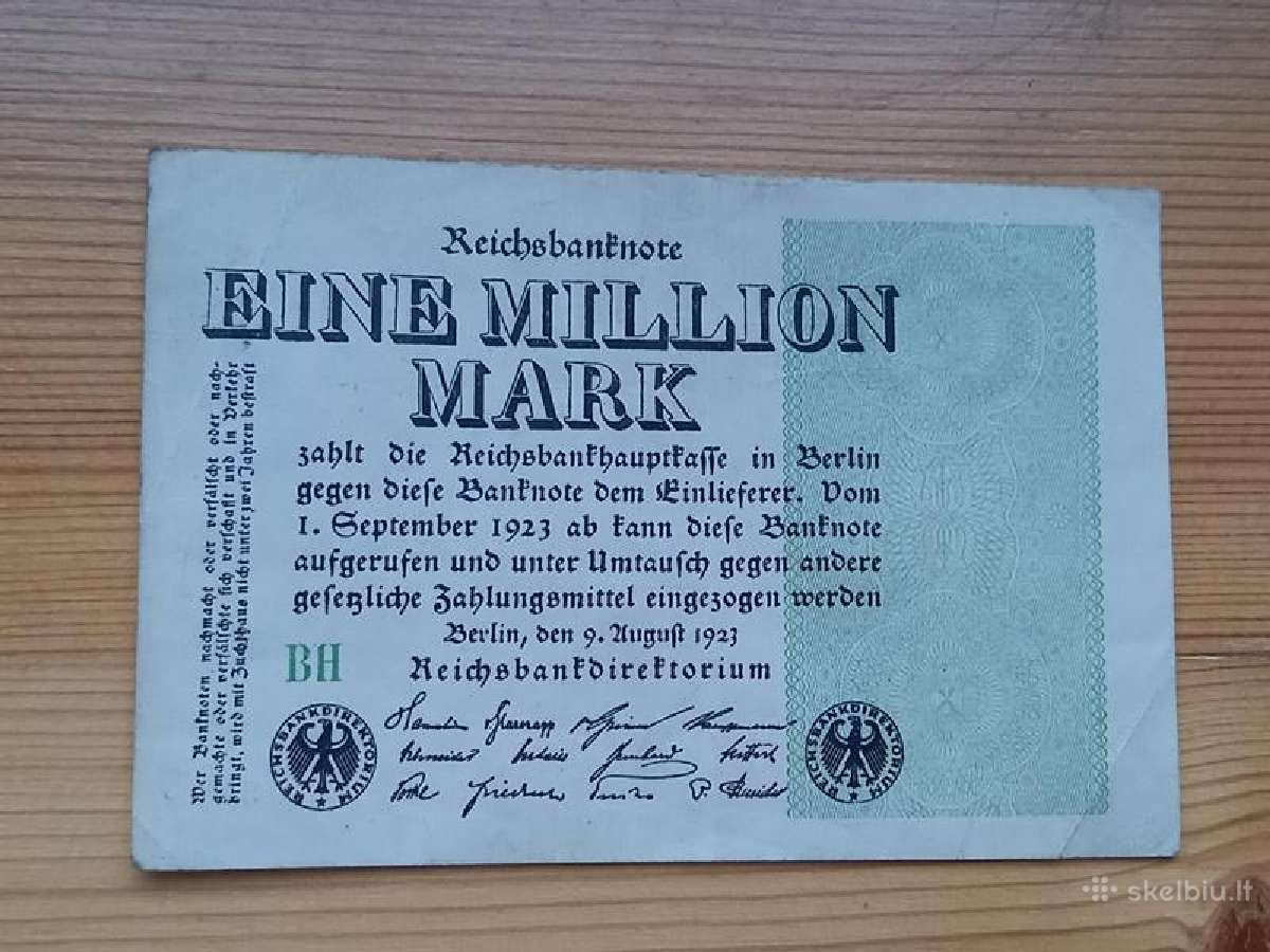 Vokietija 1923 1.000.000 markiu