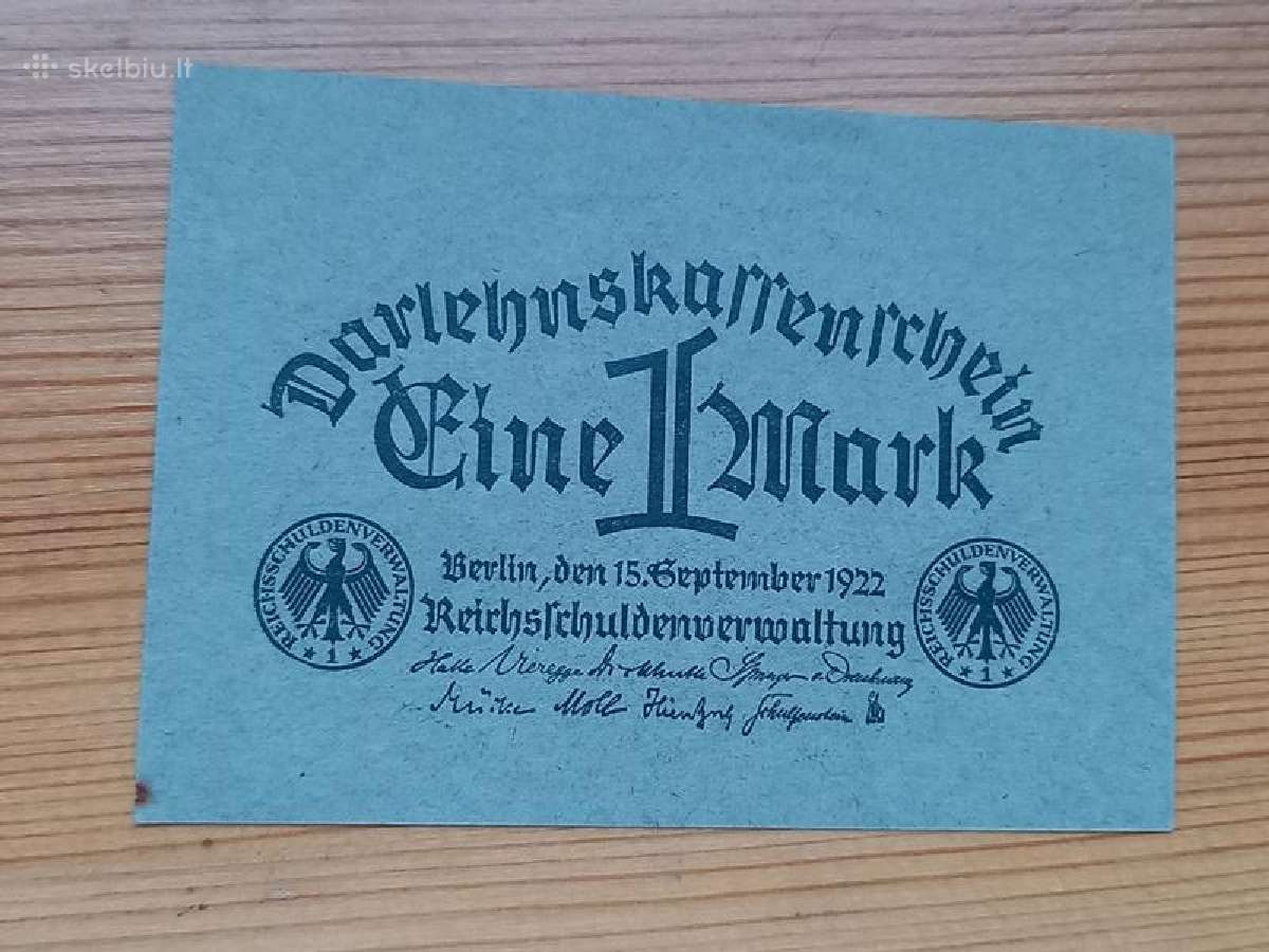 Vokietija 1922 1 markė