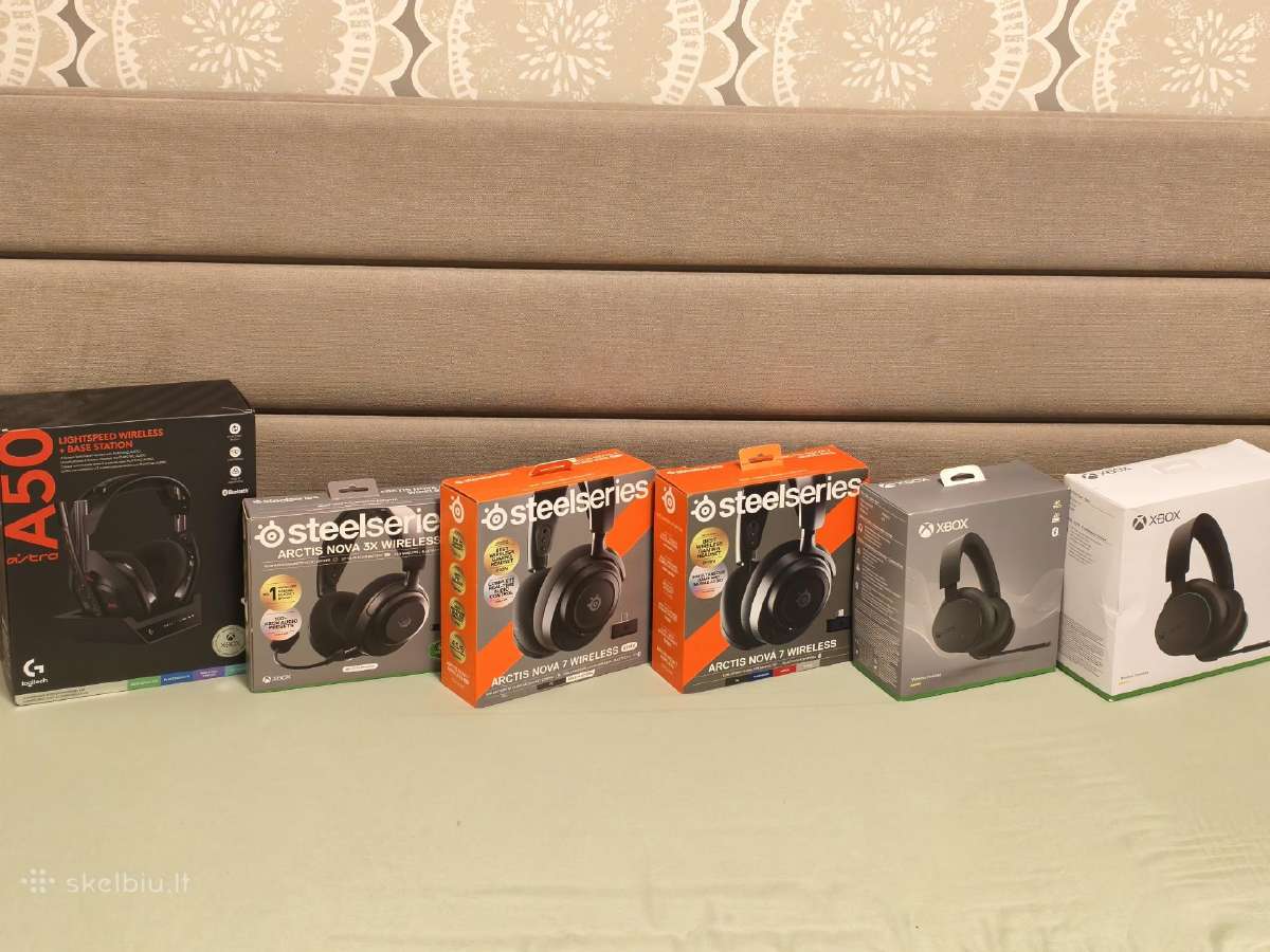 Ausinės, Steelseries, Logitech, Xbox, Hyperx