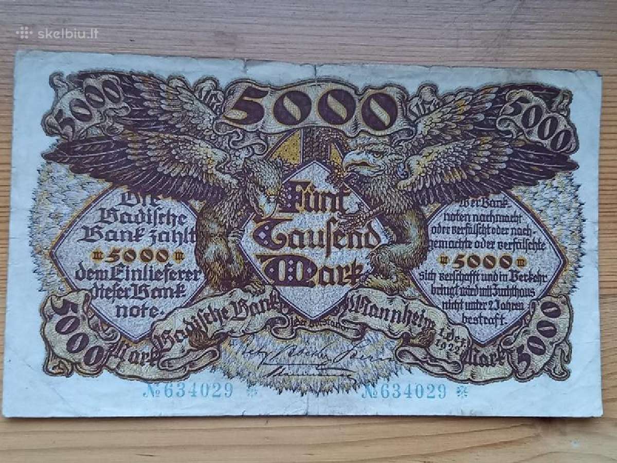 Vokietija 1922 5.000 markiu (notgeldas)