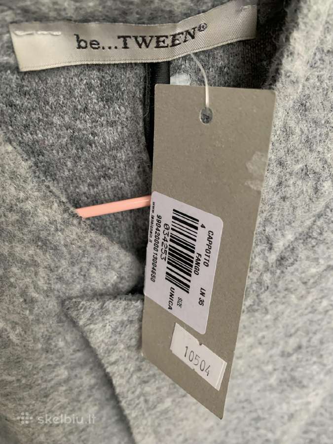 Moteriškas pilkas švarkas su vilna L-XL - nuotraukos Nr. 9