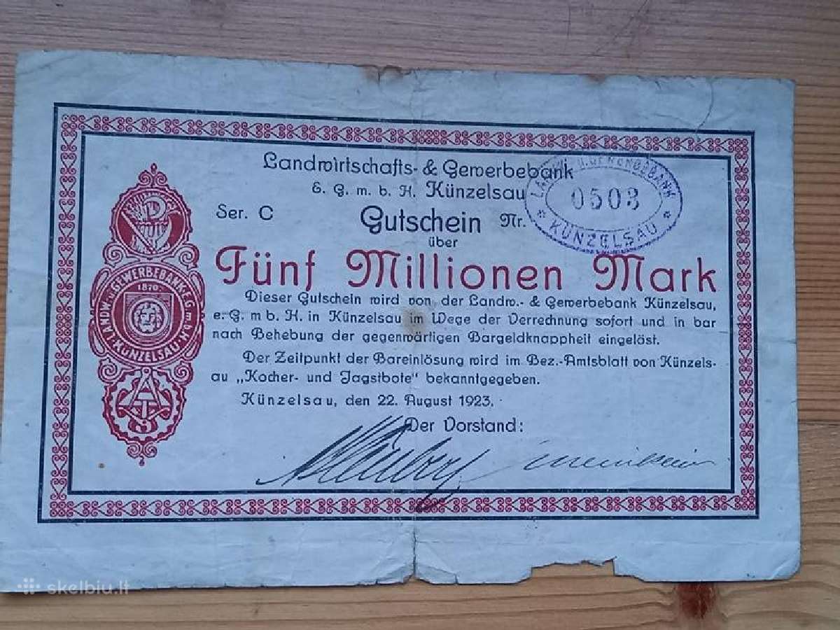 Vokietija 1923 5.000.000 markiu (notgeldas)