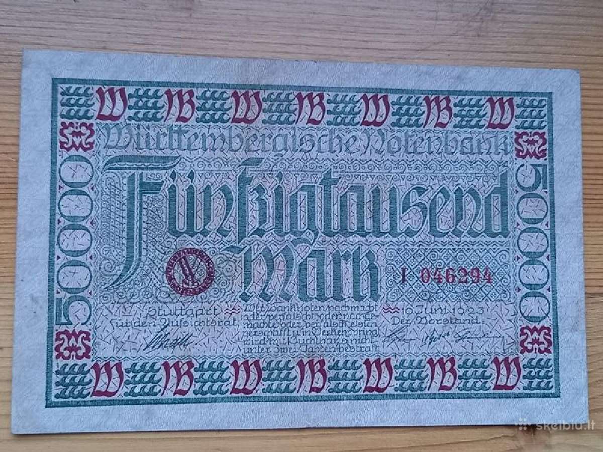 Vokietija 1923 50.000 markiu (notgeldas)