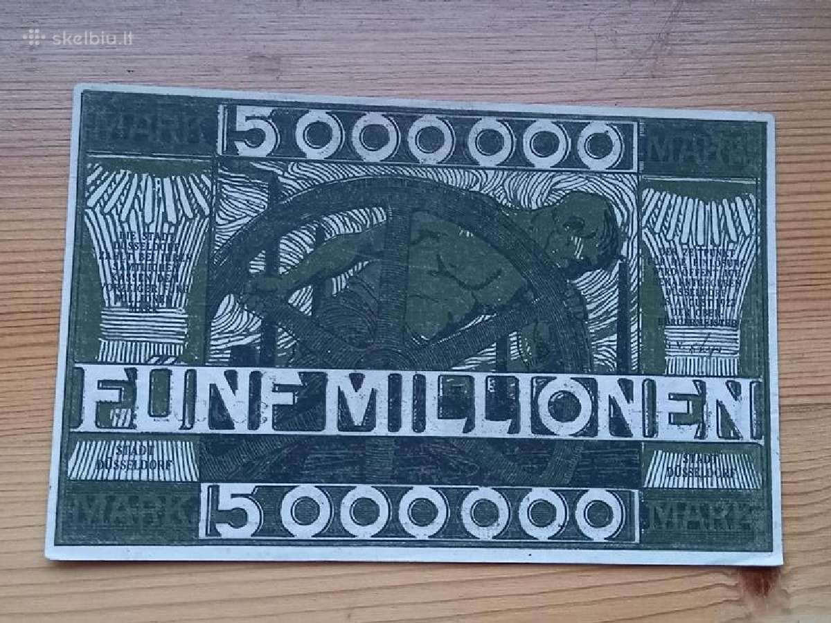 Vokietija 1923 5.000.000 markiu (notgeldas) - nuotraukos Nr. 2