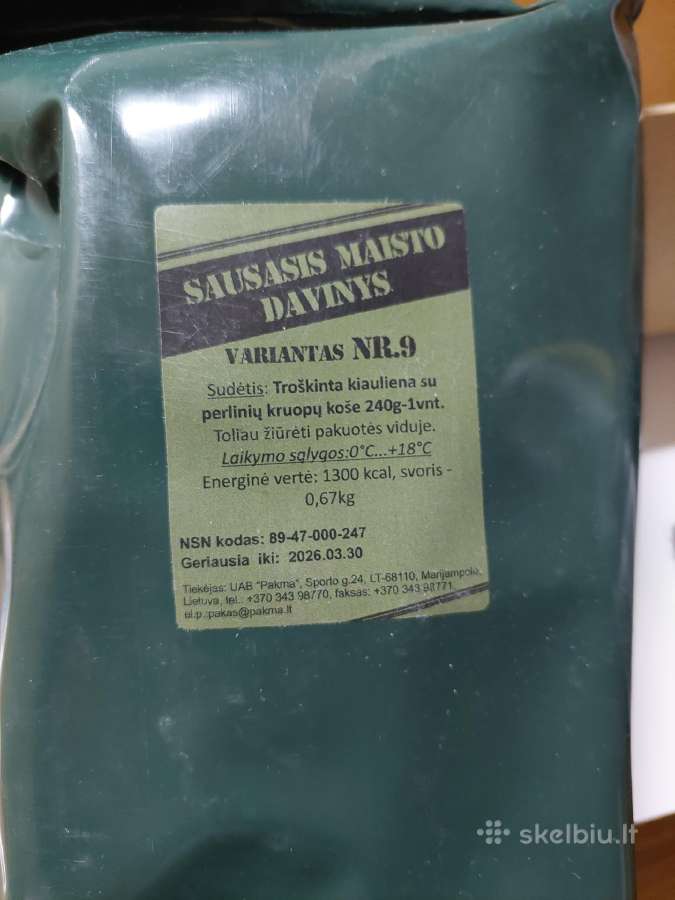 Perku Lietuviškus sausus davinius