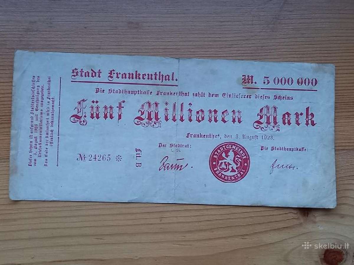 Vokietija 1923 5.000.000 markiu (notgeldas)