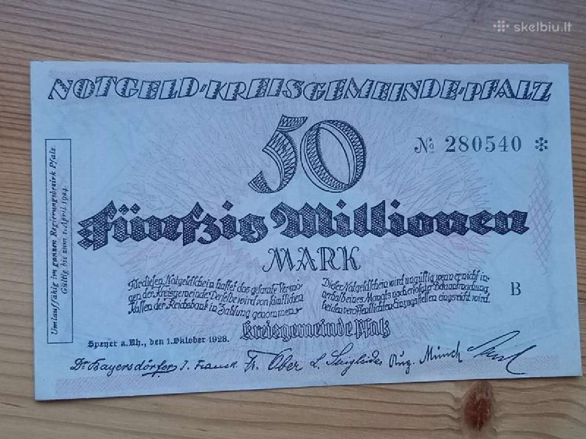 Vokietija 1923 50.000.000 markiu (notgeldas)