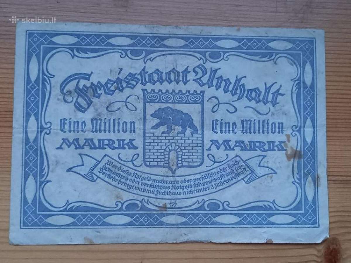 Vokietija 1923 1.000.000 markiu (notgeldas) - nuotraukos Nr. 2