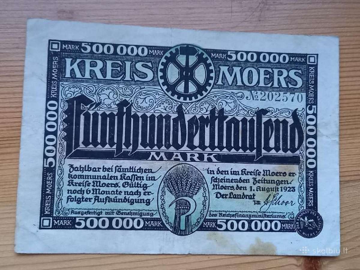 Vokietija 1923 500.000 markiu (notgeldas)