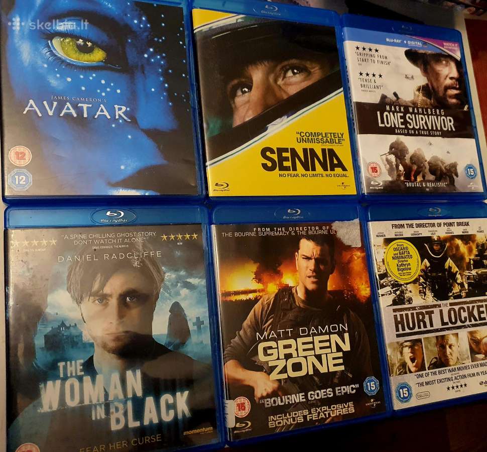 6 „blu-ray“ filmų rinkinis: Karas ir veiksmas