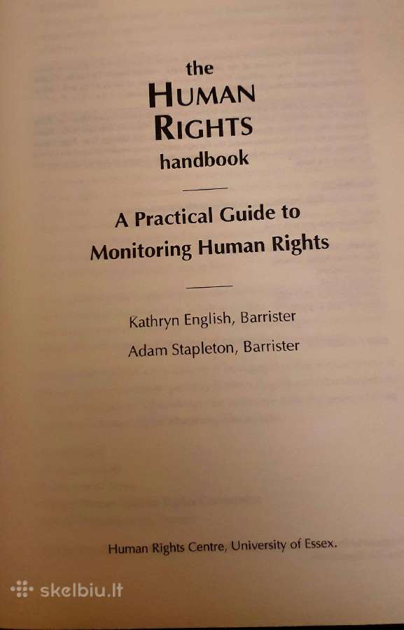 Knyga The Human Rights Handbook: A Practical Guide - nuotraukos Nr. 3