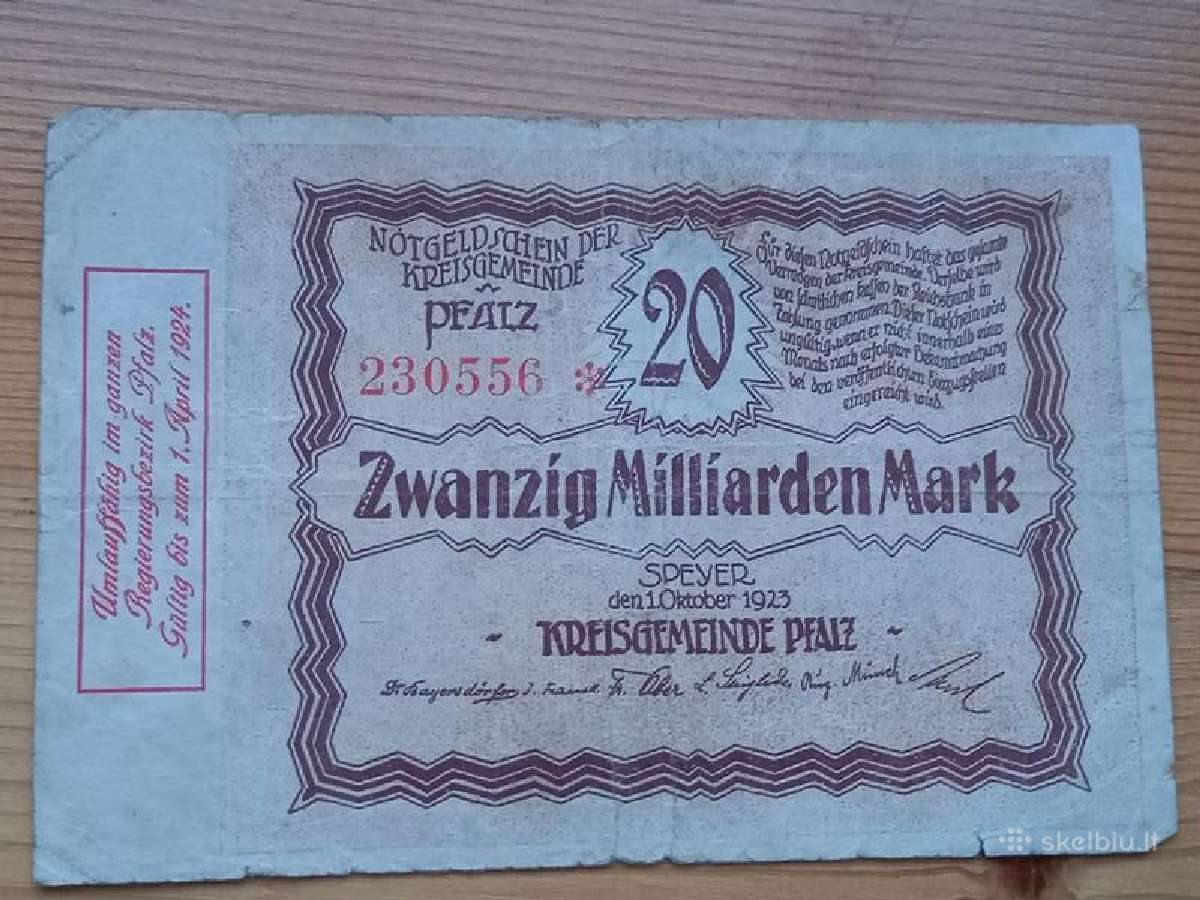 Vokietija 1923 20.000.000.000 markiu (notgeldas)