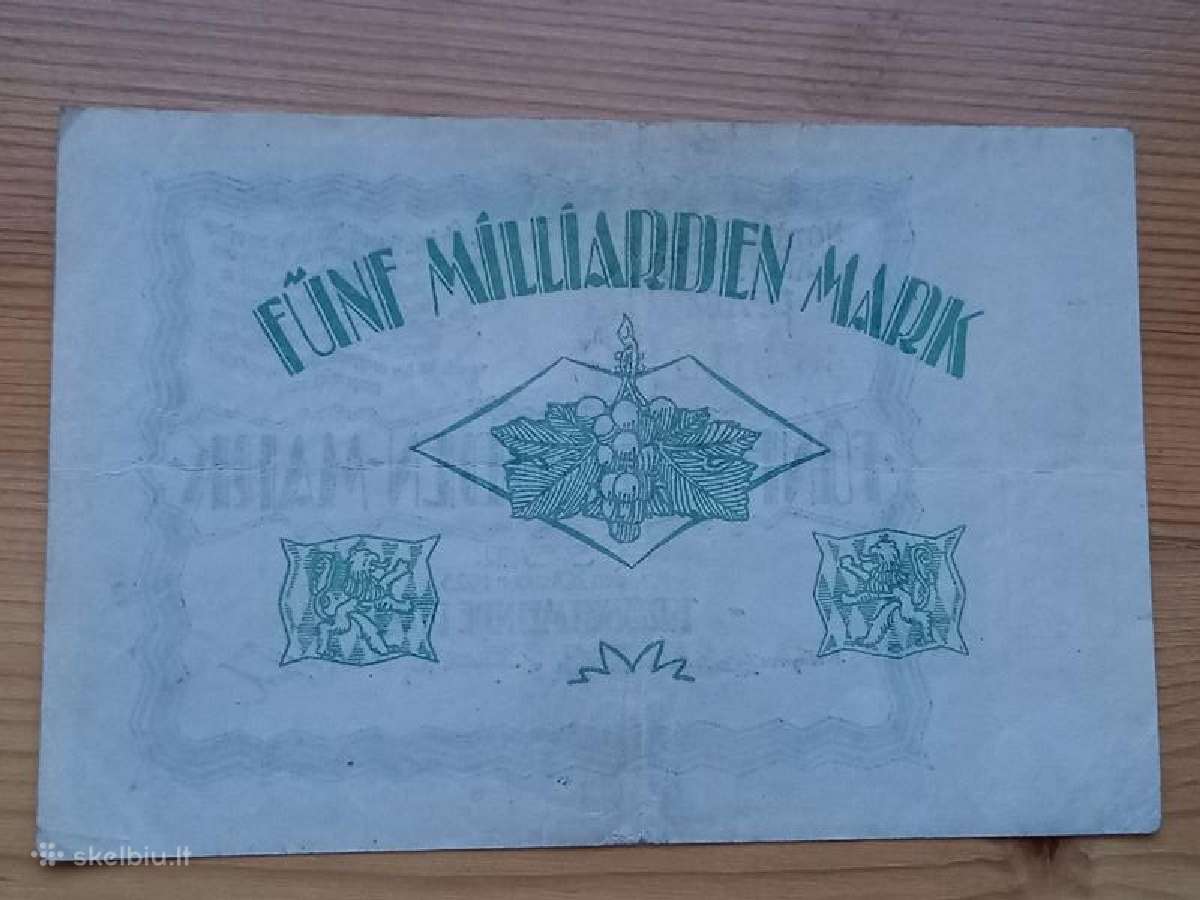 Vokietija 1923 5.000.000.000 markiu (notgeldas) - nuotraukos Nr. 2