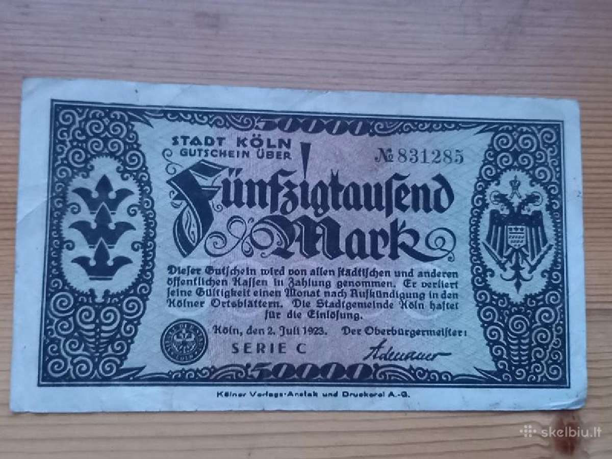 Vokietija 1923 50.000 markiu (notgeldas)