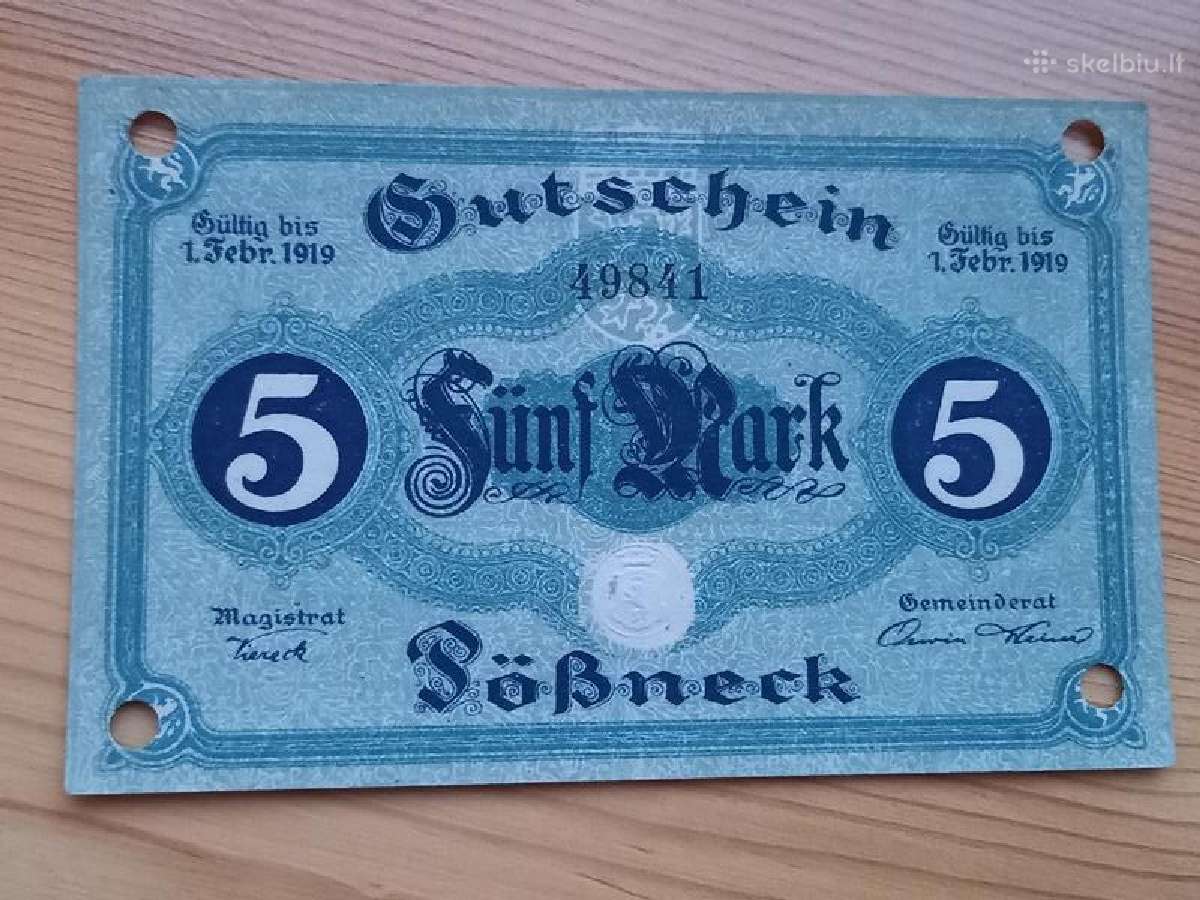 Vokietija 1919 5 markės (notgeldas)