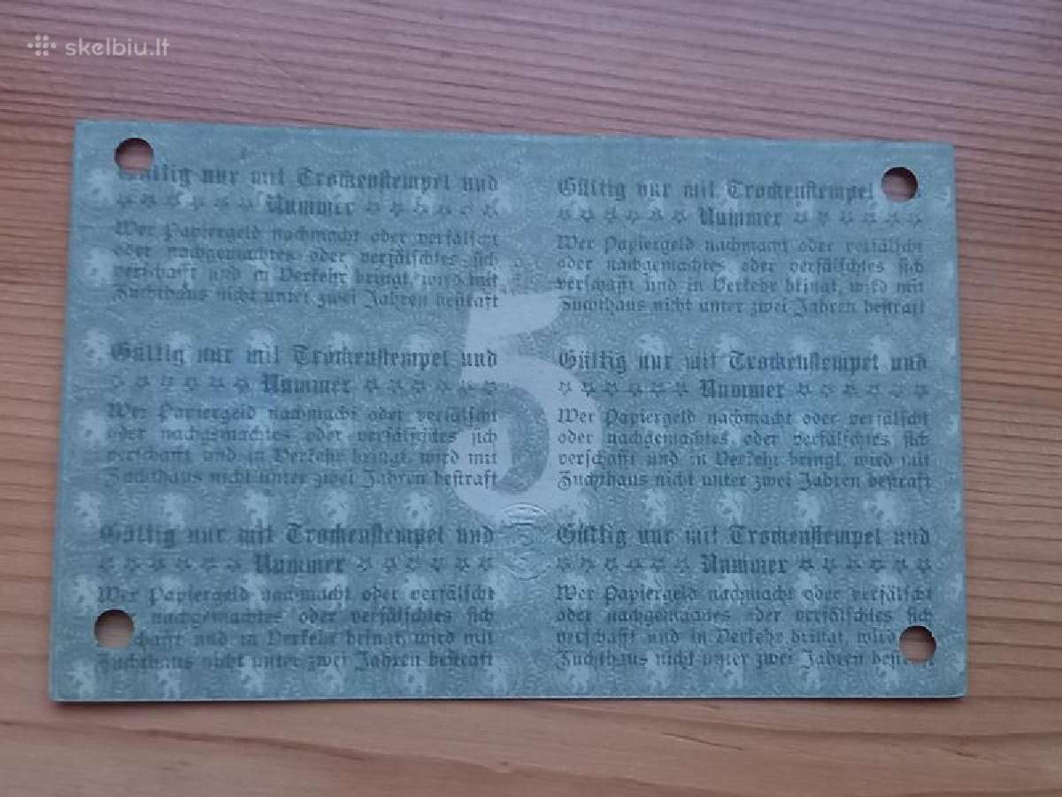Vokietija 1919 5 markės (notgeldas) - nuotraukos Nr. 2