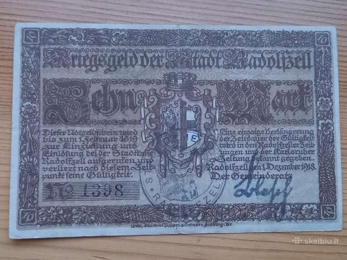 Vokietija 1918 10 markiu (notgeldas) - nuotraukos Nr. 2