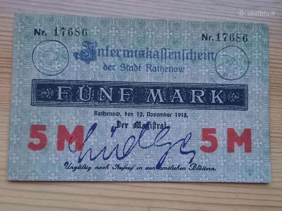 Vokietija 1918 5 markės (notgeldas)
