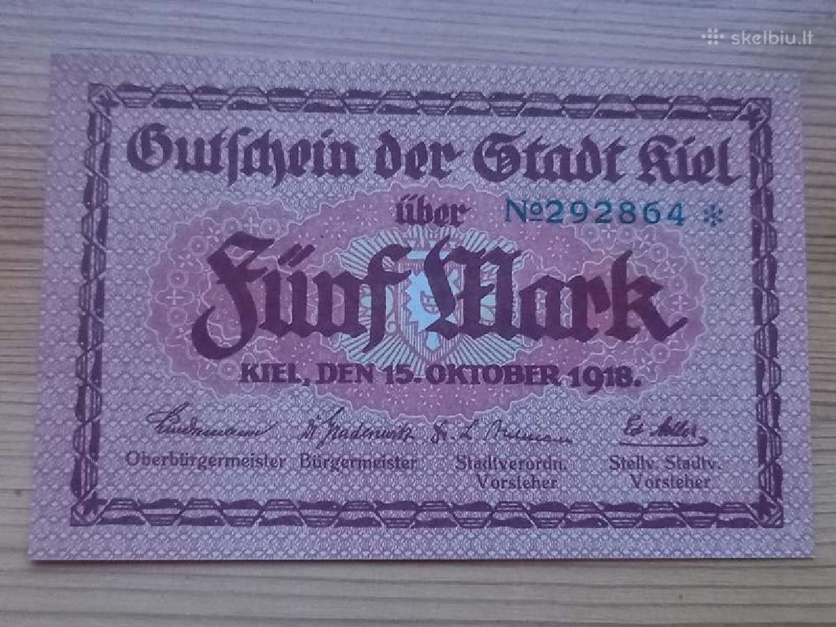 Vokietija 1918 5 markės (notgeldas)